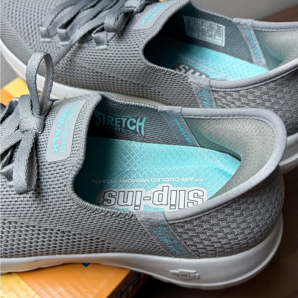 Skechers Go Walk Joy Capri Slip-Ins Gray Women’s 5.5 Hands Free Comfort Shoes - Picture 6 of 9